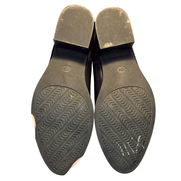 A New Day 10W Black Women's Chelsea Ankle Boots Shoes 10 W Wide 2 Inch Heal - Picture 7 of 9